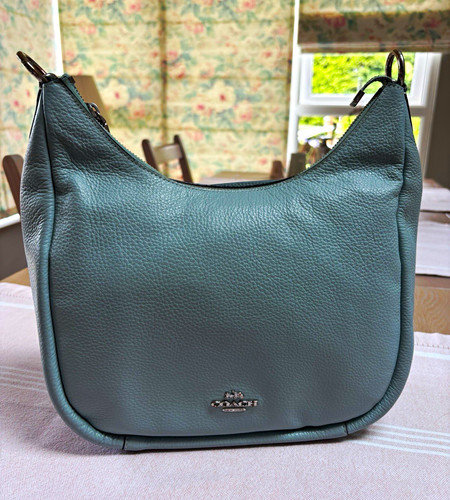 Coach light teal pebbled - coach,