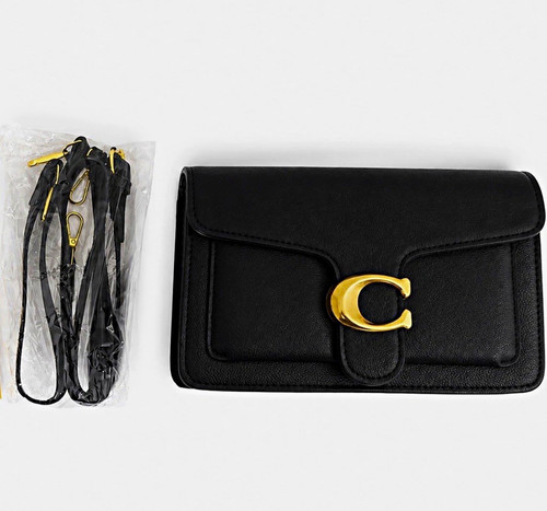 Coach black tabby leather - black,