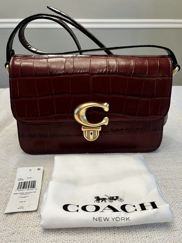 Coach studio croc - studio, embossed
