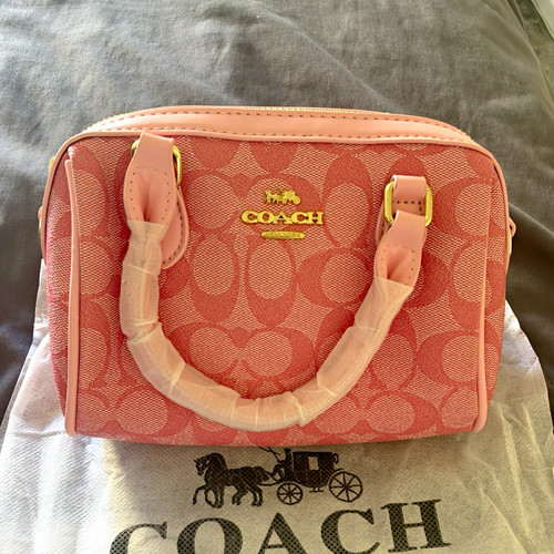 Coach rowan satchel pink - rowan,