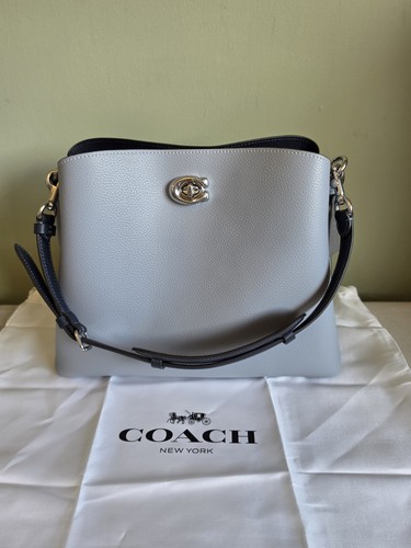 Coach willow tote bag - bag, chalk