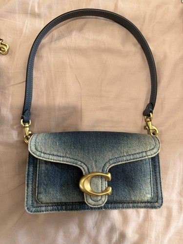 Coach blue denim shoulder bag - coach,