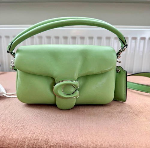 Coach pillow tabby small - tabby, green