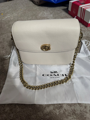 Coach white pebbled leather - coach,