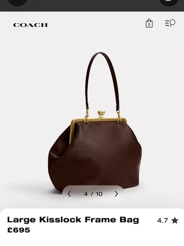 Coach large kisslock - kisslock, bag