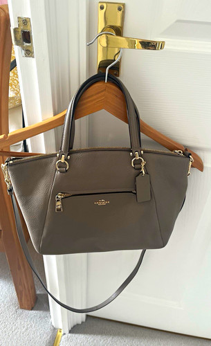 Coach grey taupe pebbled - grey,