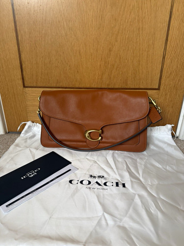 Coach tabby large brown - large,