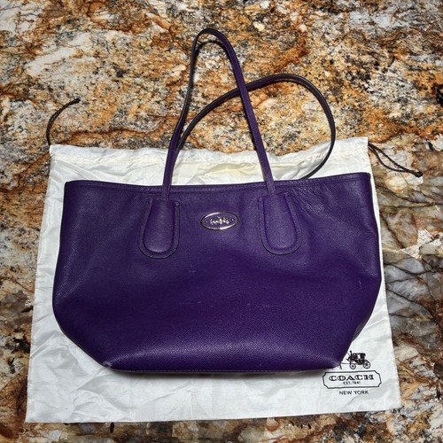Authentic coach purple leather - coach,