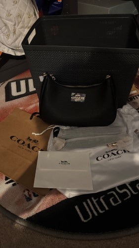 Coach black pebbled leather - coach,