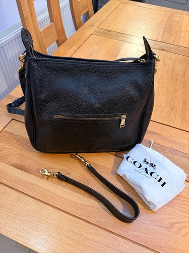 Coach cary black soft pebble - black,