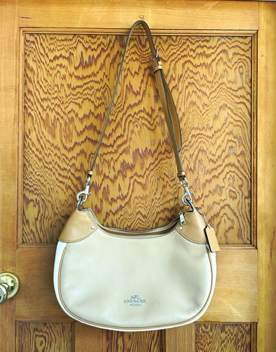 Coach beige tan pebbled - coach,