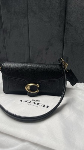 Coach tabby black - black, pebbled