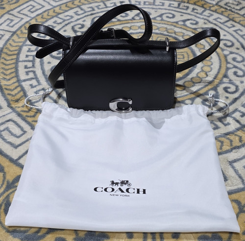 Coach black leather small - leather,