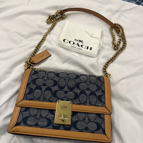 Coach leather with dust bag - with,