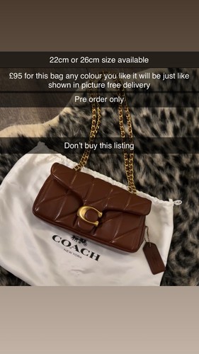 Coach brown quilted - coach,