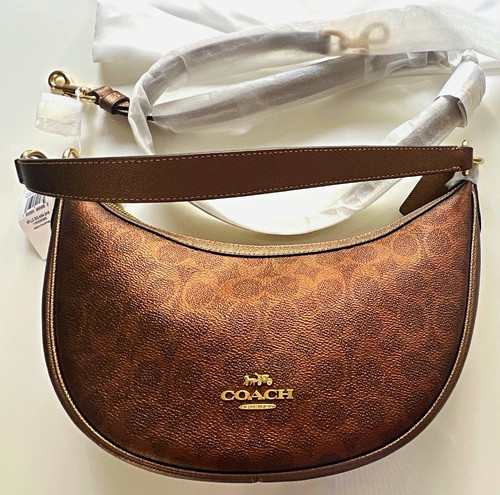 Coach brown signature logo - brown,