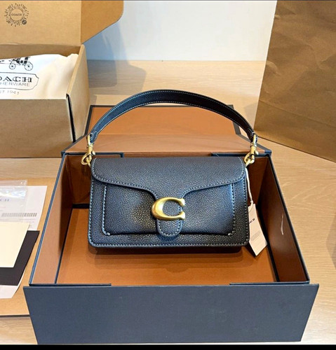 Coach black pebbled leather - coach,