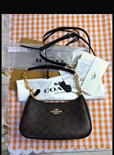 Coach signature brown black - coach, brown/black