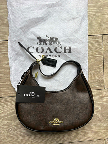 Coach brown pebbled leather - coach,