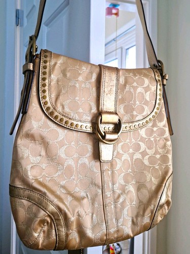 Coach gold studded - coach,