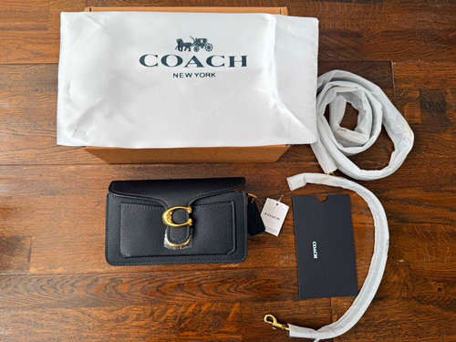 Coach black pebbled - black,