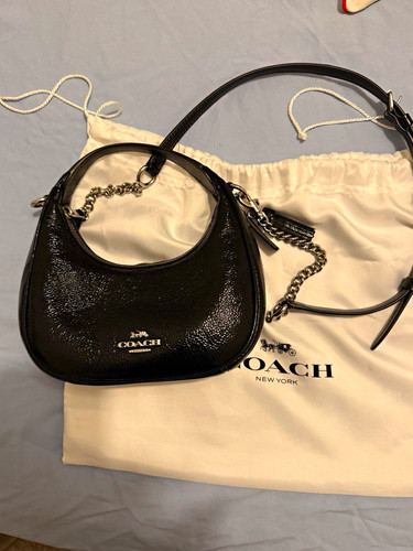 Coach black patent leather - patent,