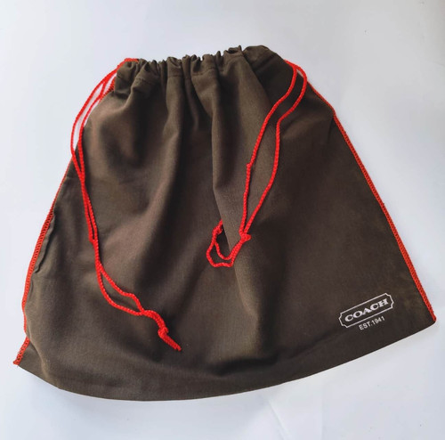 Coach drawstring dust bag - drawstring,
