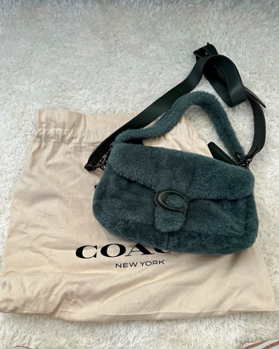Coach green shearling - coach,