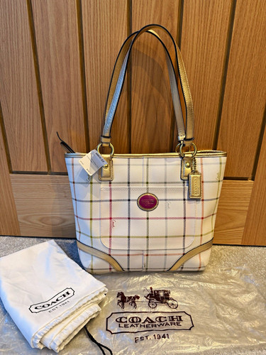 Coach tattersall plaid canvas - plaid,