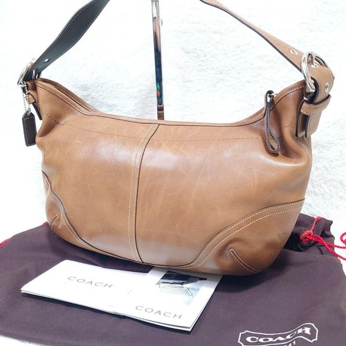 Coach brown leather hobo - coach,