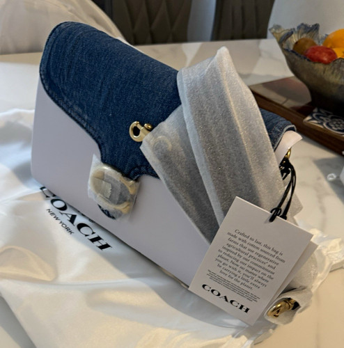 Coach blue denim - blue, small