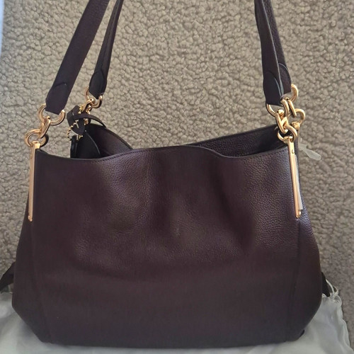 Coach burgundy pebbled leather - coach,