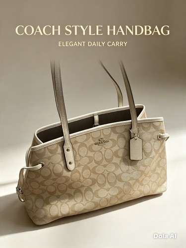 Coach signature beige logo - signature,