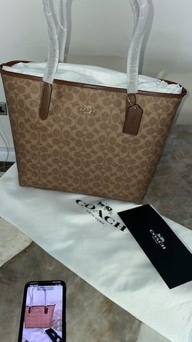 Genuine coach tote bag with - genuine,