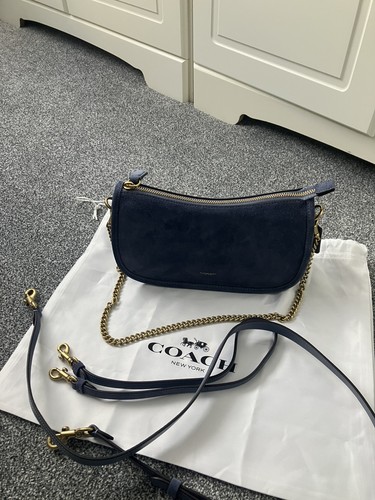 Coach waverly suede denim blue - suede,
