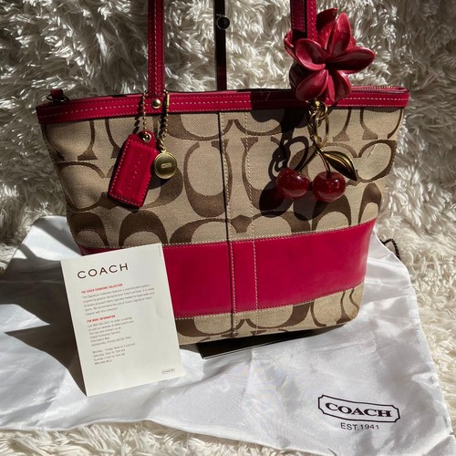 Coach signature canvas leather - signature,