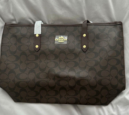 Coach signature brown canvas - signature,