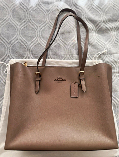 Coach large leather zip tote - large,