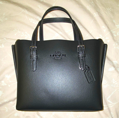 Coach black mollie - black, leather