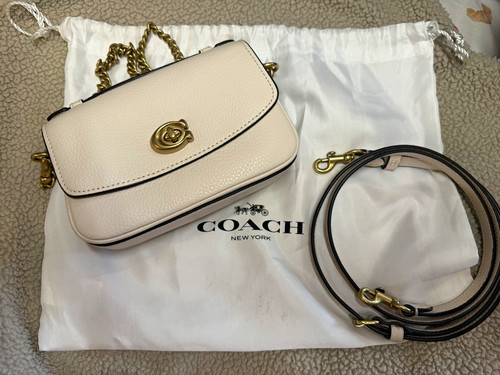 Coach cream pebbled leather - coach,