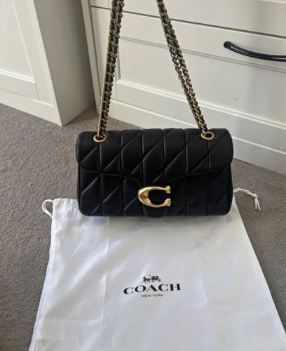 Coach black quilted leather - coach,