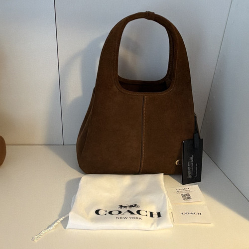 Coach lana brown - suede, bag