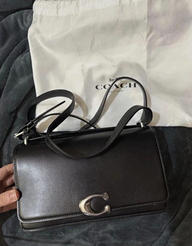 Coach black leather small - leather,